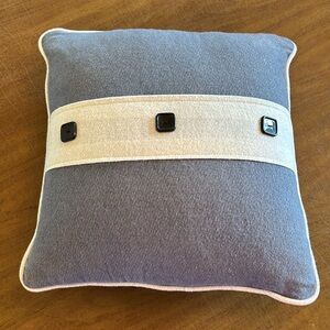Throw Pillow with Buttons
